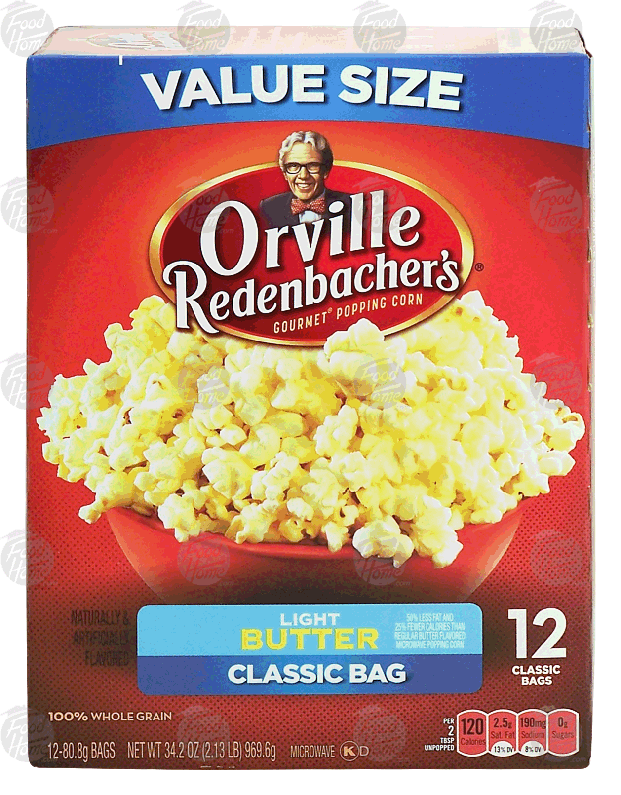 Orville Redenbacher's Classic Bag light butter popcorn, 100% whole grain, 12- 80.8g bags Full-Size Picture